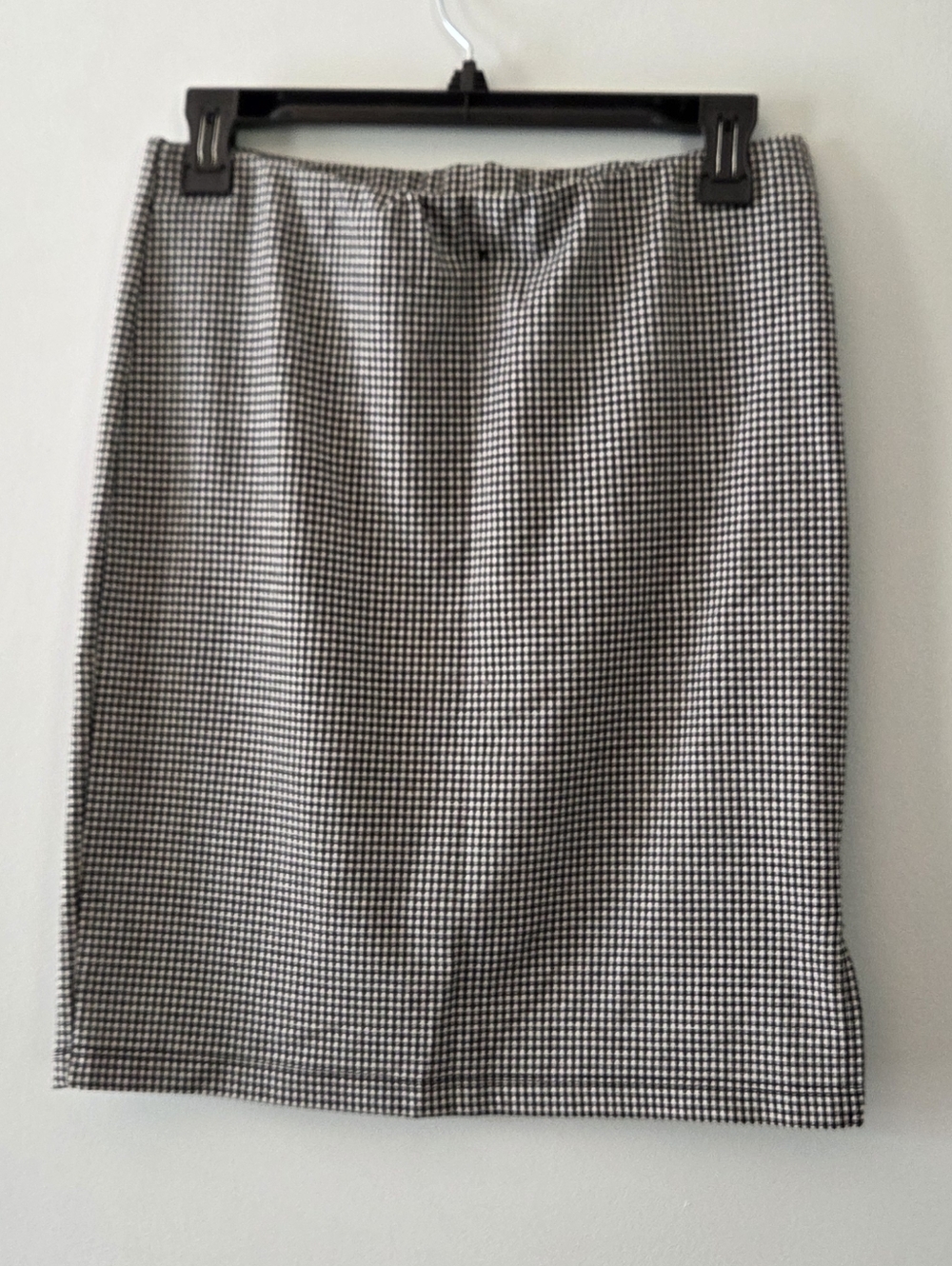 SO Black and White Gingham Pencil Skirt Size M